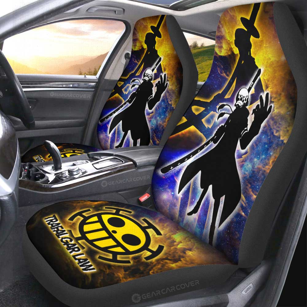 Trafalgar Law Car Seat Covers Custom One Piece Anime Silhouette Style - Gearcarcover - 2
