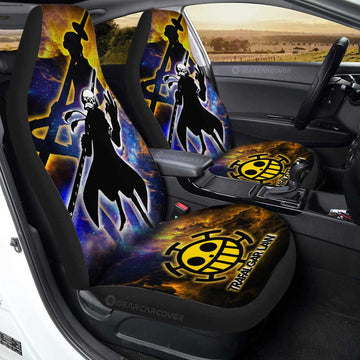 Trafalgar Law Car Seat Covers Custom One Piece Anime Silhouette Style - Gearcarcover - 1