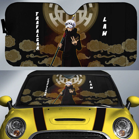 Trafalgar Law Car Sunshade Custom For One Piece Anime Fans - Gearcarcover - 1