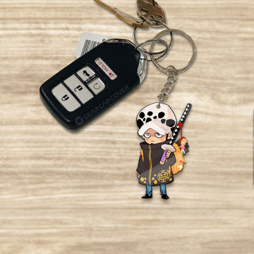 Trafalgar Law Keychains Custom One Piece Anime Car Accessories - Gearcarcover - 1