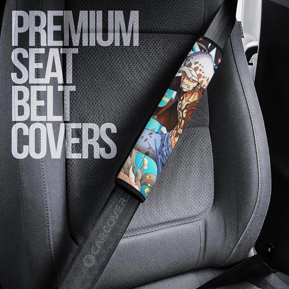 Trafalgar Law Seat Belt Covers Custom One Piece Anime Car Accessoriess