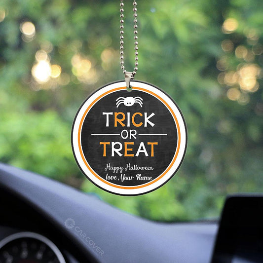 Trick Or Treat Personalized Ornament Custom Car Accessories Halloween Gifts - Gearcarcover - 2