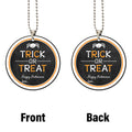 Trick Or Treat Personalized Ornament Custom Car Accessories Halloween Gifts - Gearcarcover - 5