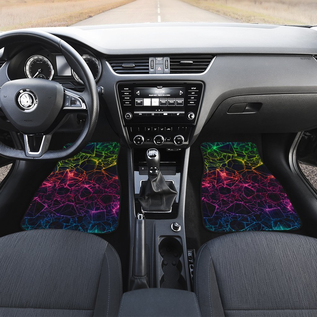 Trippy Abstract Colorful Car Floor Mats - Gearcarcover - 2