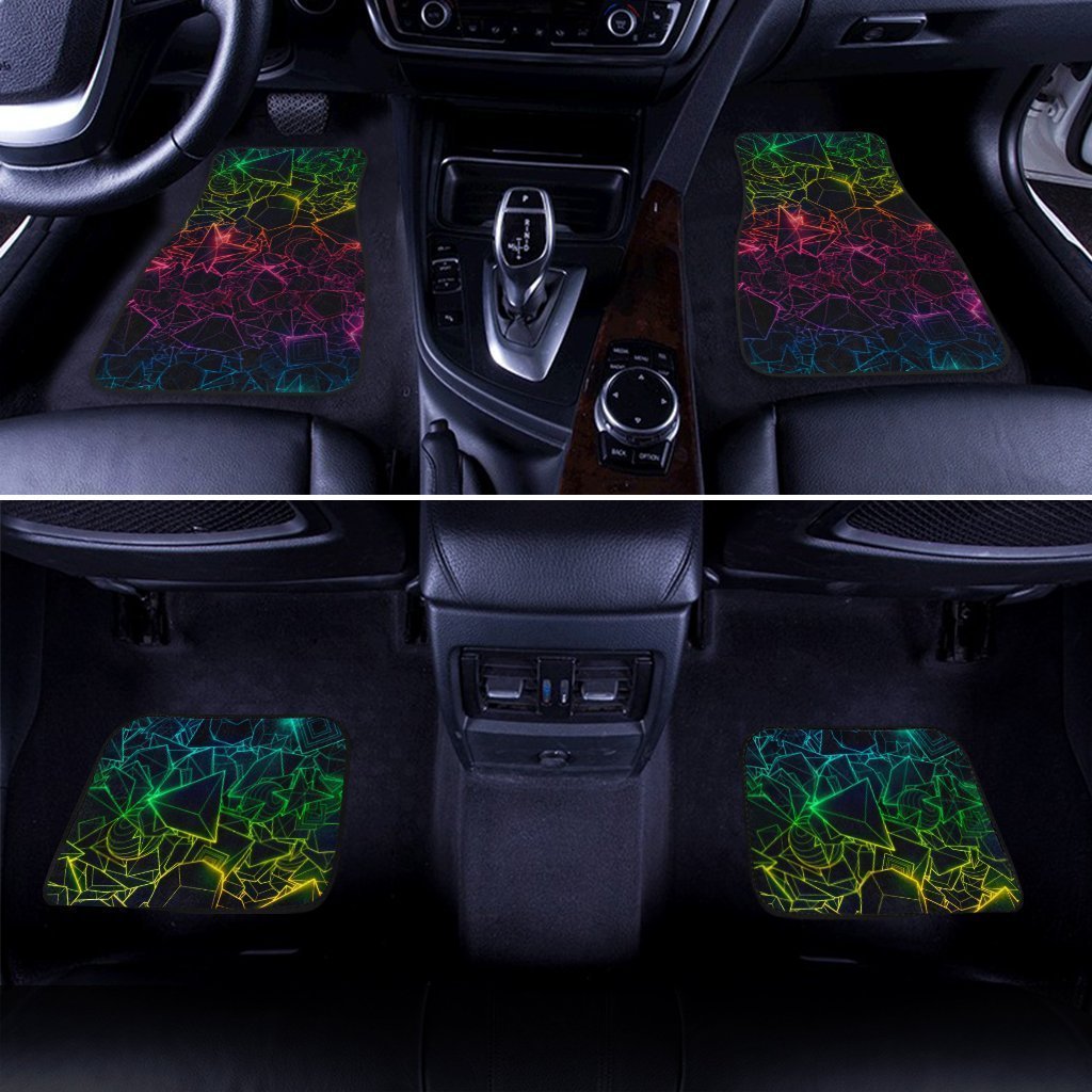 Trippy Abstract Colorful Car Floor Mats - Gearcarcover - 1