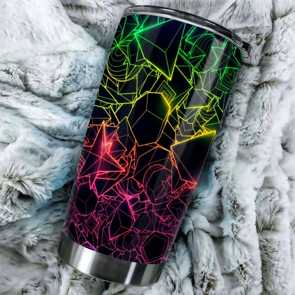 Trippy Abstract Colorful Tumbler Stainless Steel - Gearcarcover - 1