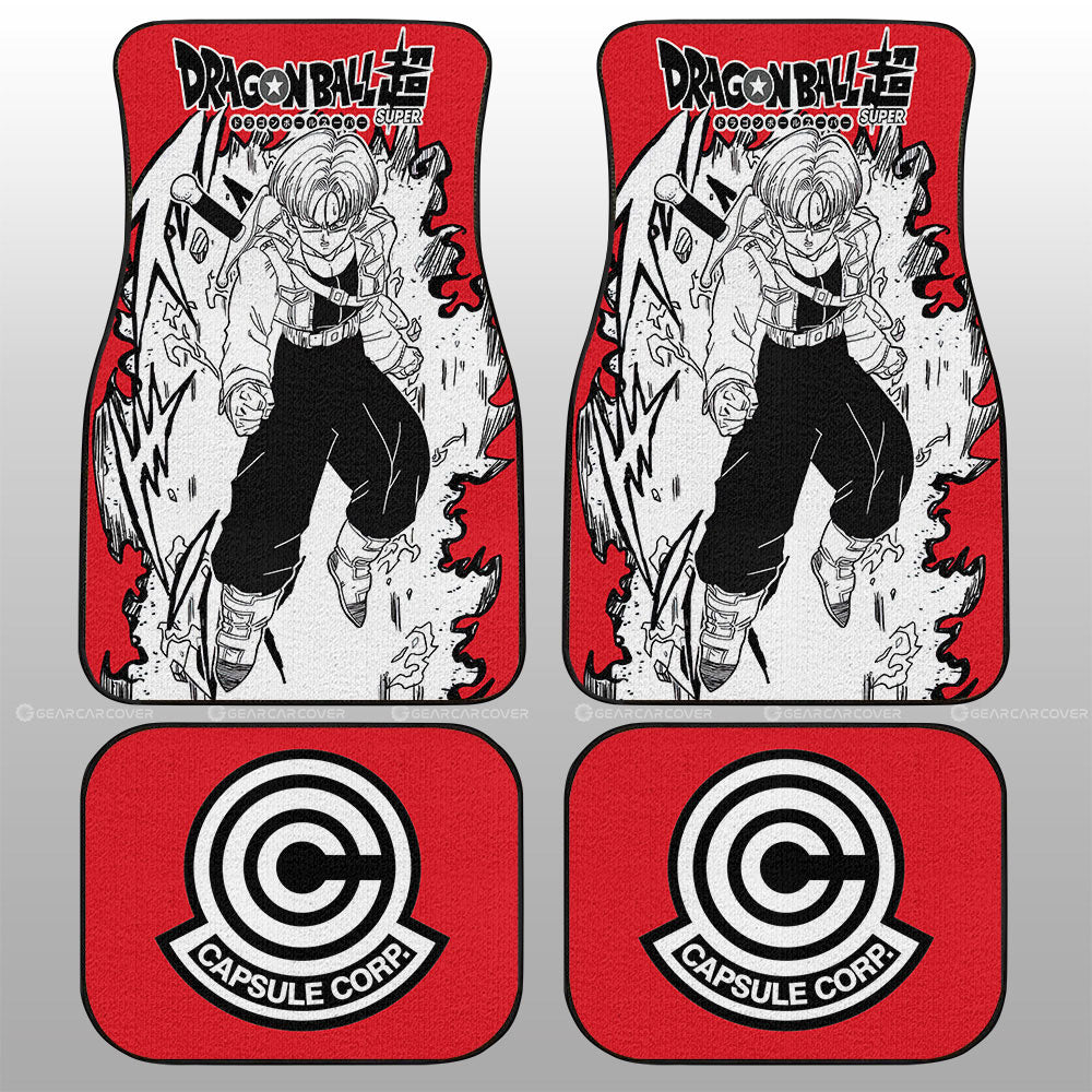 Trunks Car Floor Mats Custom Dragon Ball Anime Car Accessories Manga Style For Fans - Gearcarcover - 2