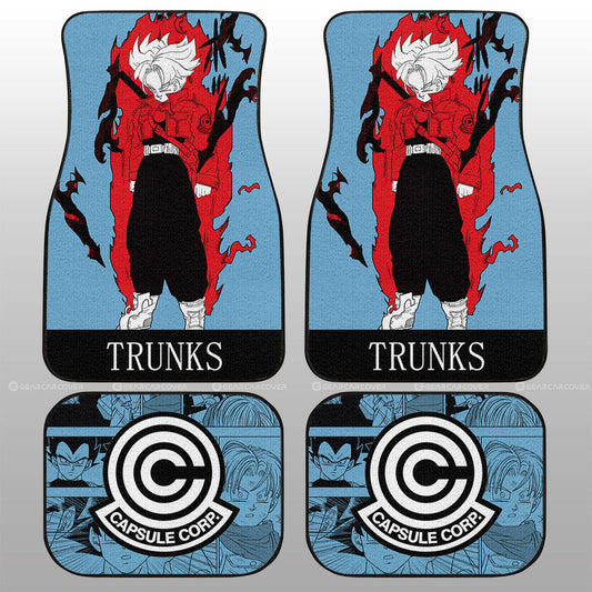 Trunks Car Floor Mats Custom Dragon Ball Anime Manga Color Style - Gearcarcover - 2