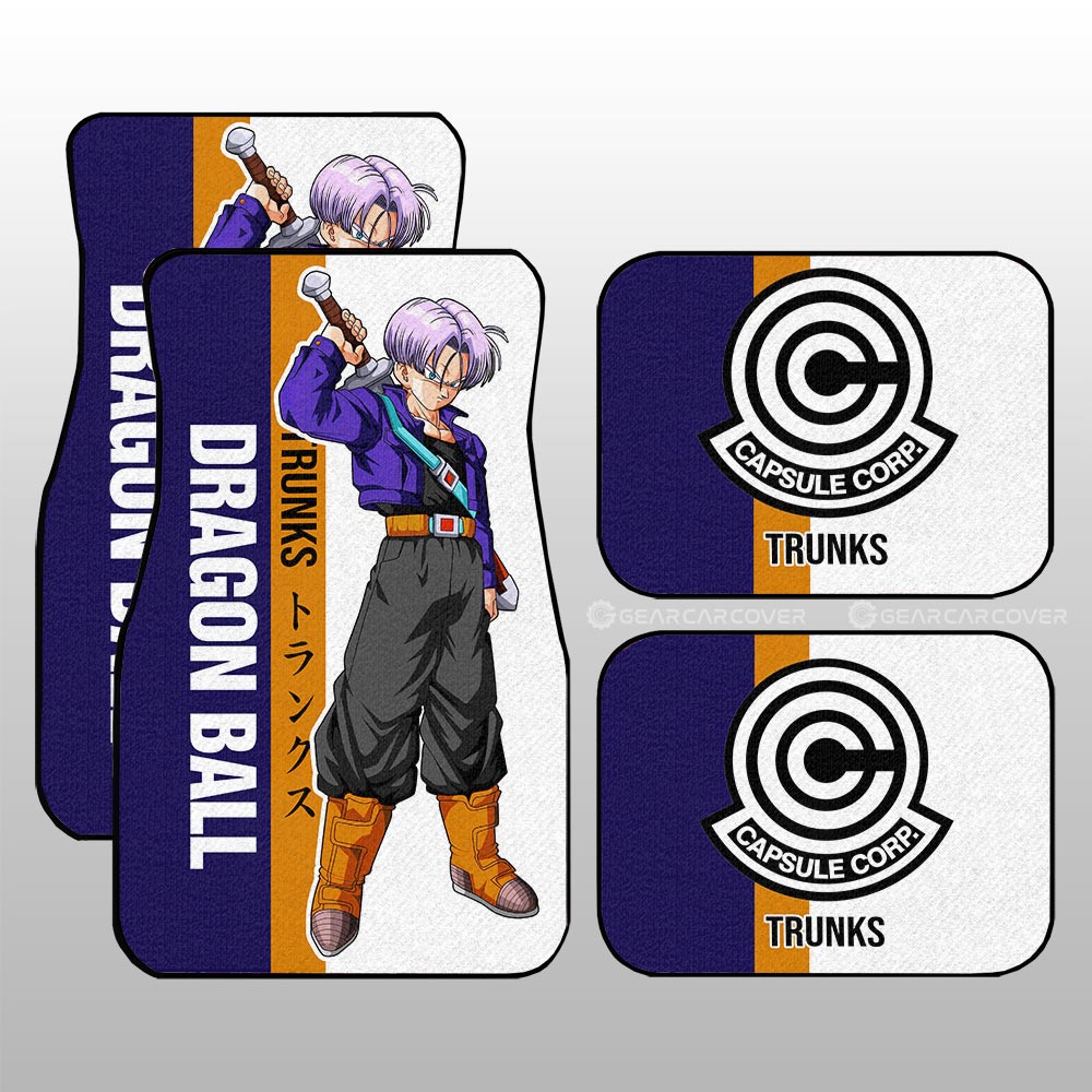 Trunks Car Floor Mats Custom Dragon Ball Car Accessories For Anime Fans - Gearcarcover - 1