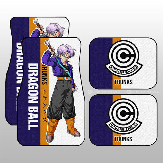 Trunks Car Floor Mats Custom Dragon Ball Car Accessories For Anime Fans - Gearcarcover - 1