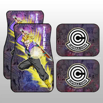 Trunks Car Floor Mats Custom Galaxy Style Dragon Ball Anime Car Accessories - Gearcarcover - 1