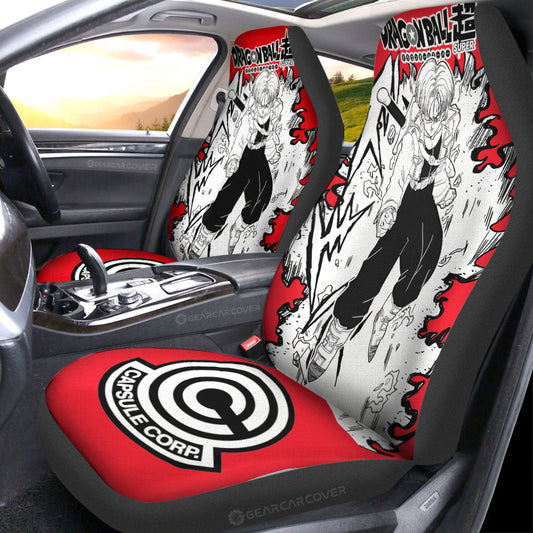 Trunks Car Seat Covers Custom Dragon Ball Anime Car Accessories Manga Style For Fans - Gearcarcover - 2