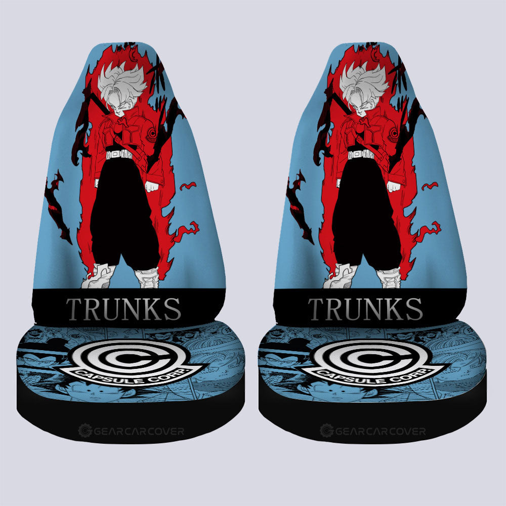 Trunks Car Seat Covers Custom Dragon Ball Anime Manga Color Style - Gearcarcover - 4