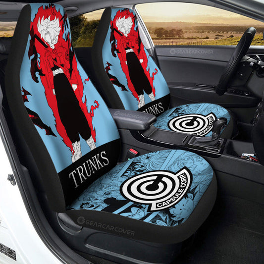 Trunks Car Seat Covers Custom Dragon Ball Anime Manga Color Style - Gearcarcover - 1