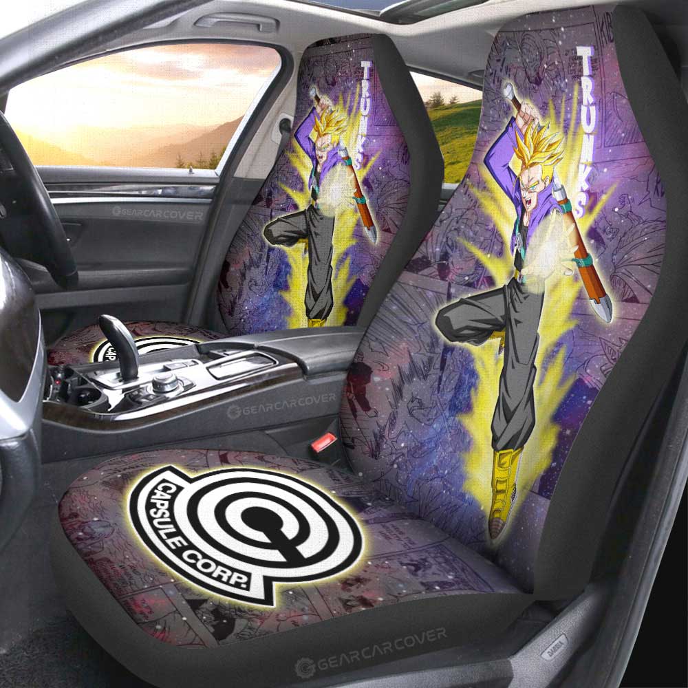 Trunks Car Seat Covers Custom Galaxy Style Dragon Ball Anime Car Accessories - Gearcarcover - 2