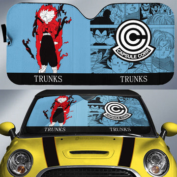 Trunks Car Sunshade Custom Dragon Ball Anime Manga Color Style - Gearcarcover - 1