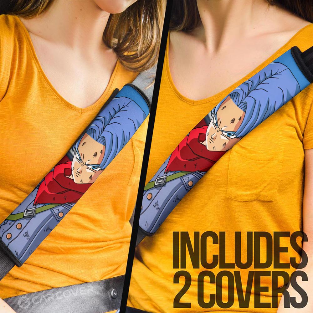 Trunks Seat Belt Covers Custom Dragon Ball Anime Car Accessories - Gearcarcover - 3