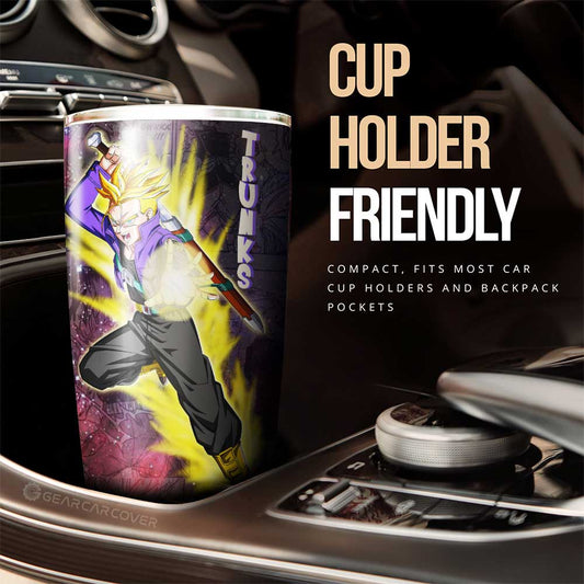 Trunks Tumbler Cup Custom Dragon Ball Anime Car Accessories Galaxy Style - Gearcarcover - 2