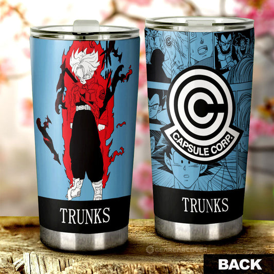 Trunks Tumbler Cup Custom Dragon Ball Anime Manga Color Style - Gearcarcover - 1