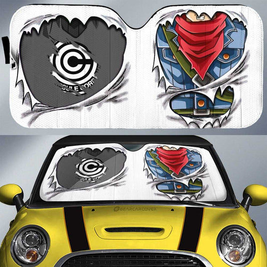 Trunks Uniform Car Sunshade Custom Dragon Ball Anime - Gearcarcover - 1