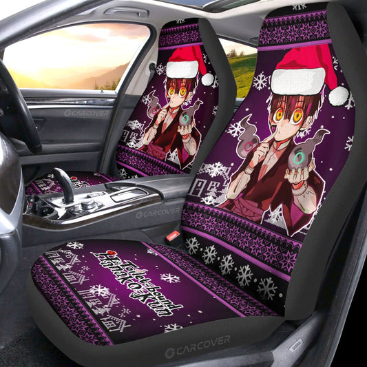 Tsukasa Car Seat Covers Custom Christmas Anime Toilet-Bound Hanako-kun Car Accessories - Gearcarcover - 2