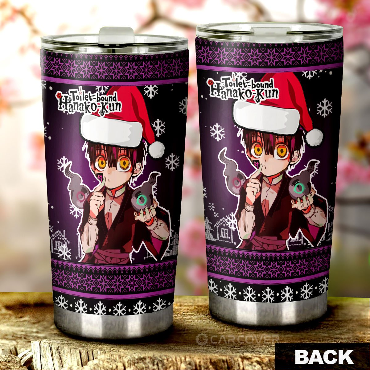 Tsukasa Tumbler Cup Custom Christmas Anime Toilet-Bound Hanako-kun Car Accessories - Gearcarcover - 3