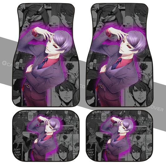 Tsukiyama Shuu Car Floor Mats Custom Anime Tokyo Ghoul Car Interior Accessories - Gearcarcover - 2