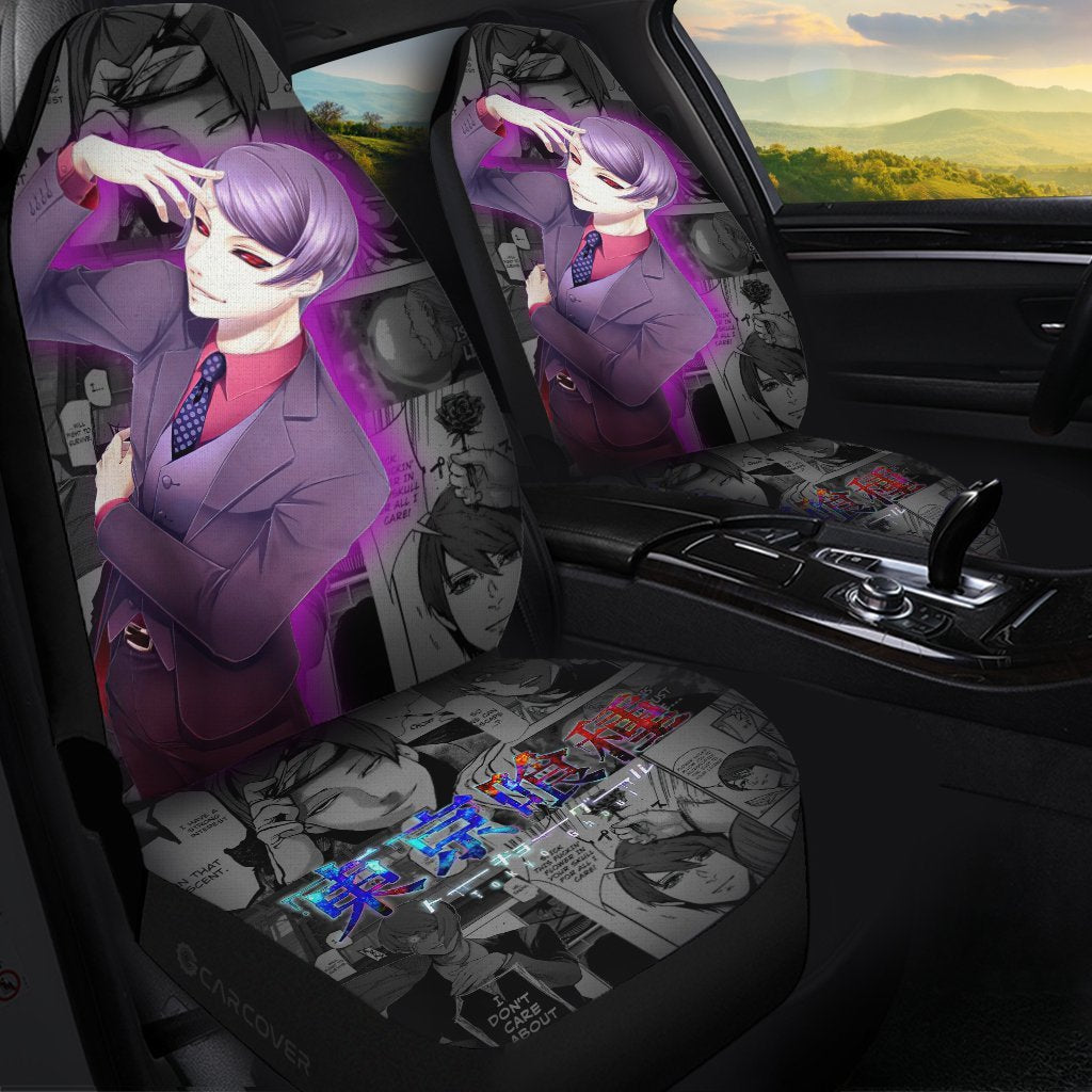 Tsukiyama Shuu Car Seat Covers Custom Anime Tokyo Ghoul Car Interior Accessories - Gearcarcover - 1