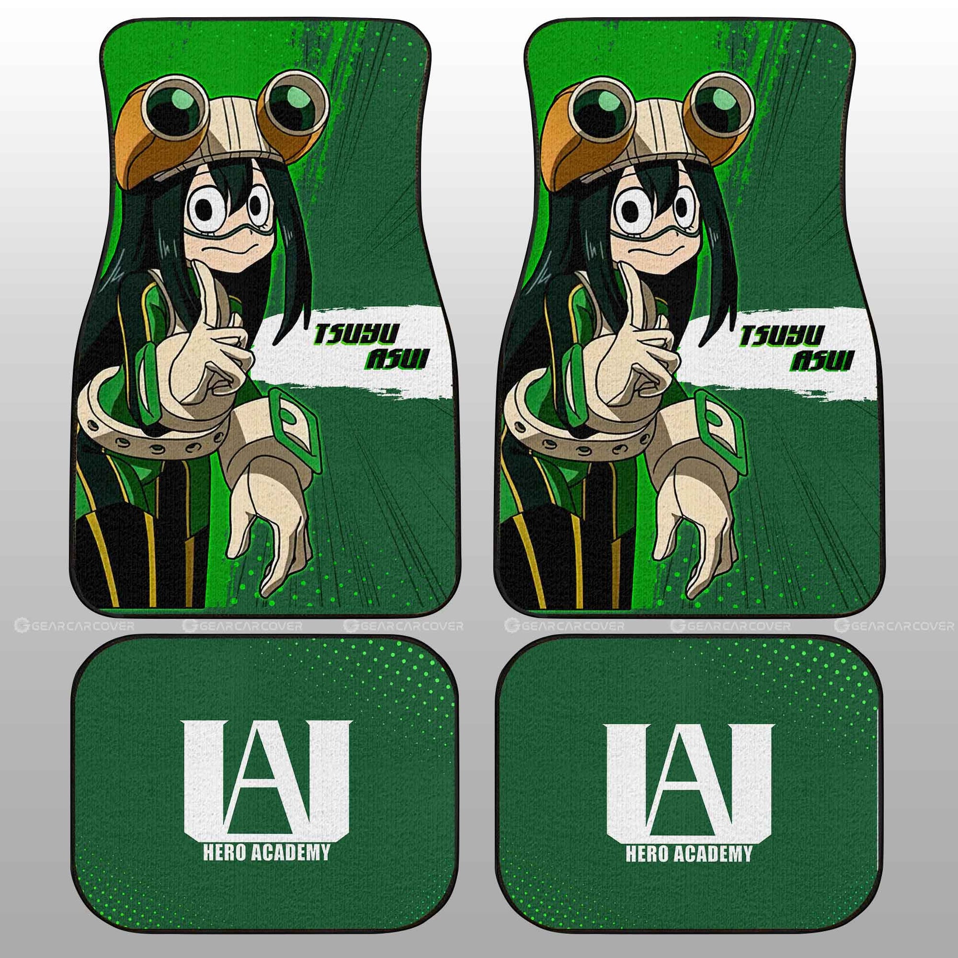 Tsuyu Asui Car Floor Mats Custom For My Hero Academia Anime Fans - Gearcarcover - 2