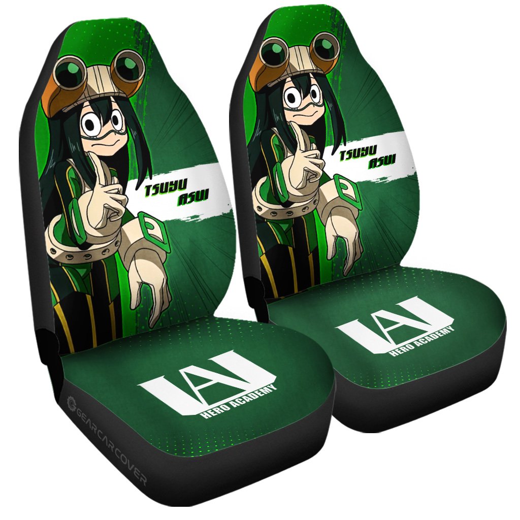 Tsuyu Asui Car Seat Covers Custom For My Hero Academia Anime Fans - Gearcarcover - 3