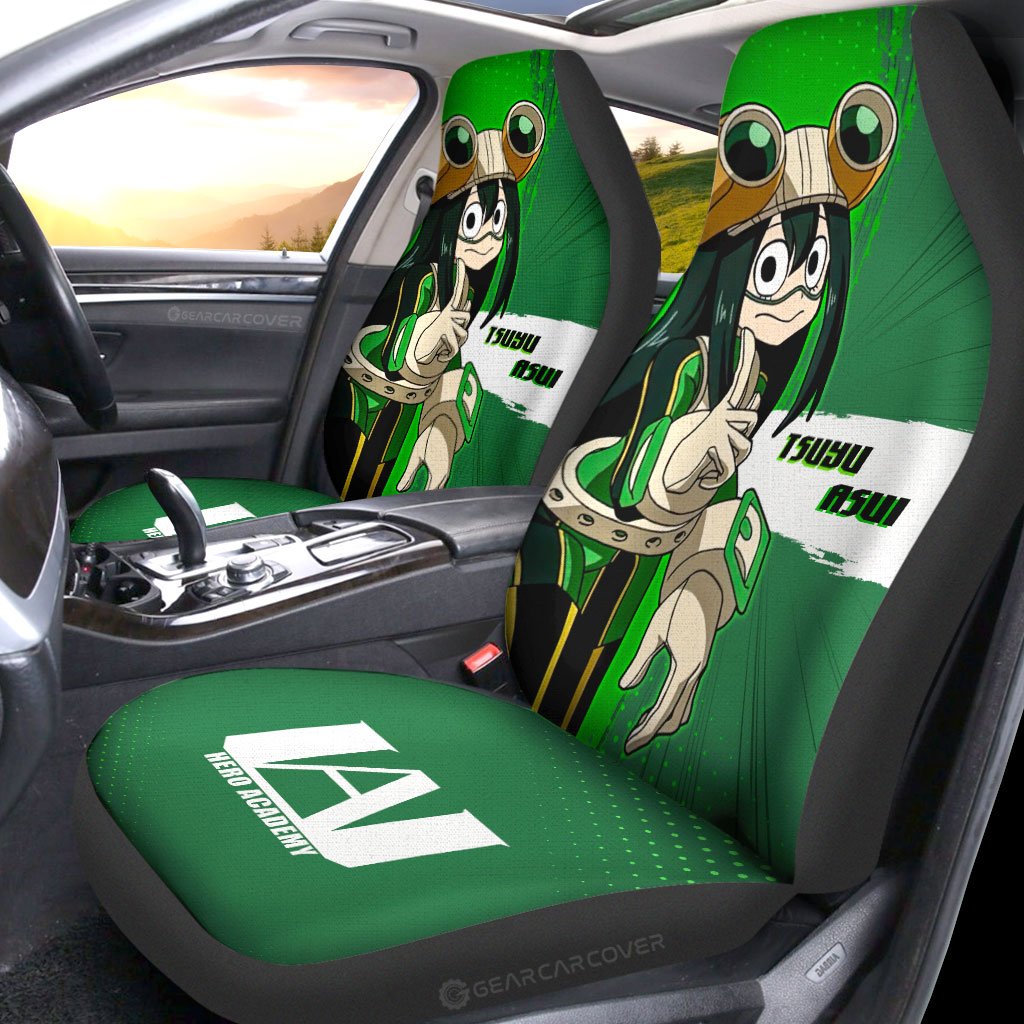 Tsuyu Asui Car Seat Covers Custom For My Hero Academia Anime Fans - Gearcarcover - 2