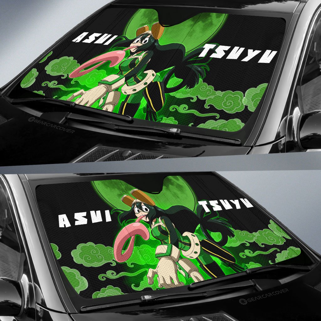 Tsuyu Asui Car Sunshade Custom My Hero Academia Anime Car Accessories - Gearcarcover - 2