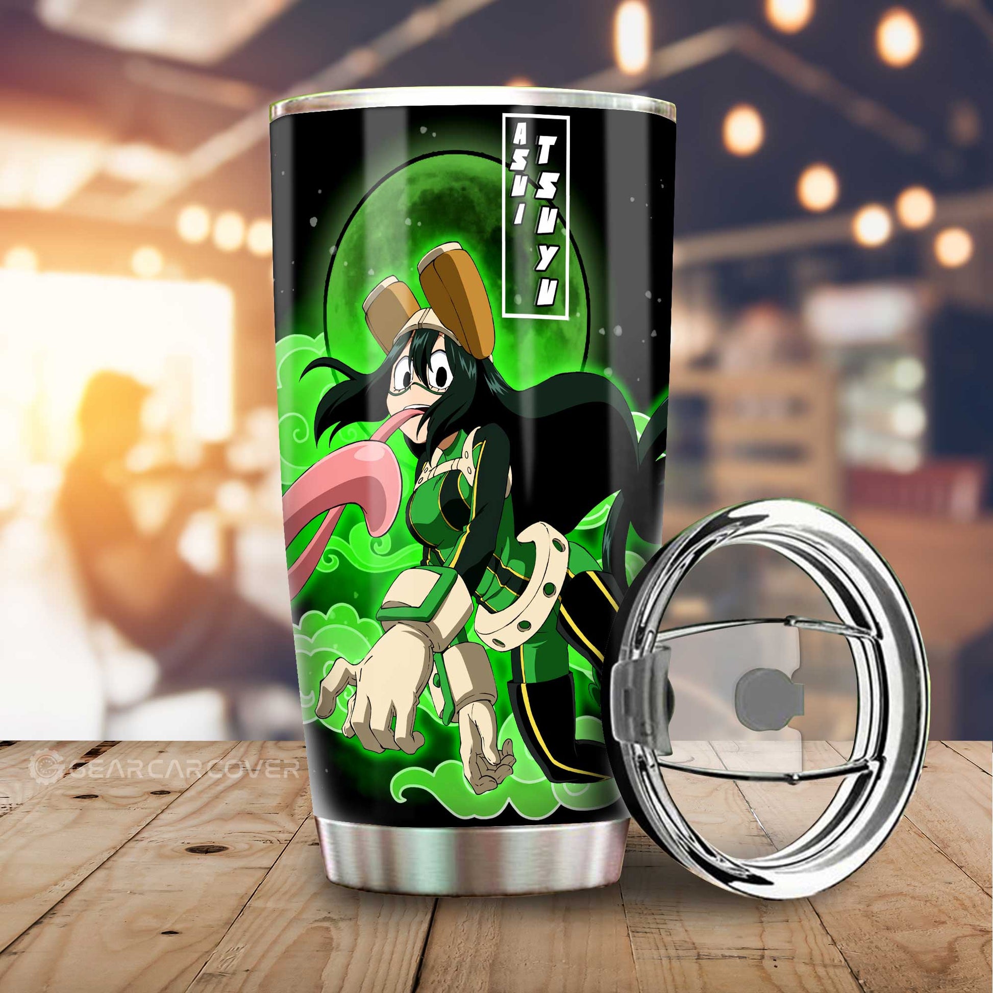 Tsuyu Asui Tumbler Cup Custom Anime My Hero Academia Car Interior Accessories - Gearcarcover - 1
