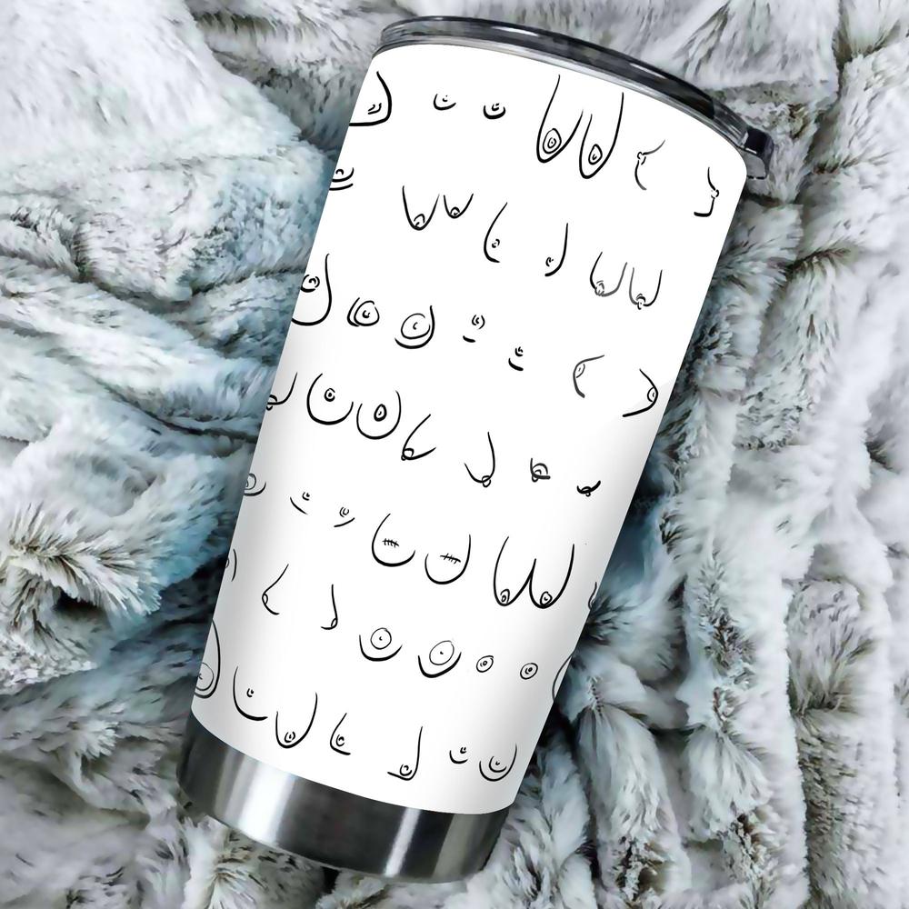 Tumbler Cup A Lot Of Boobs Funny Gift Idea - Gearcarcover - 1