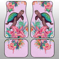 Turtle Car Floor Mats Custom Beautiful Flower Car Accessories - Gearcarcover - 2