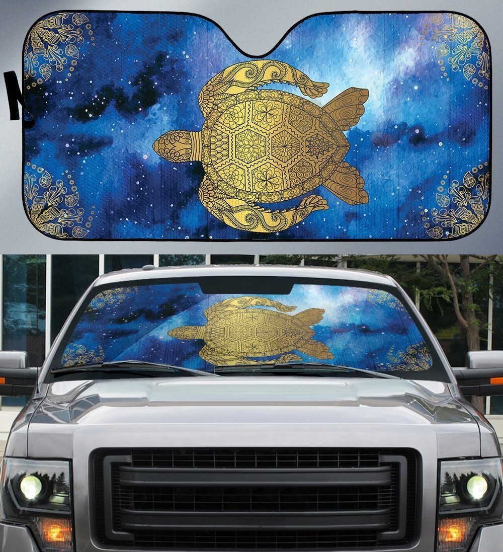 Turtle Mandala Car Sunshade Custom Car Interior Accessories - Gearcarcover - 1