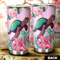 Turtle Tumbler Custom Beautiful Flower Car Accessories - Gearcarcover - 3