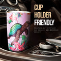 Turtle Tumbler Custom Beautiful Flower Car Accessories - Gearcarcover - 2