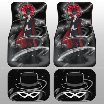 Tuxedo Mask Car Floor Mats Custom Sailor Moon Anime Car Accessories - Gearcarcover - 1
