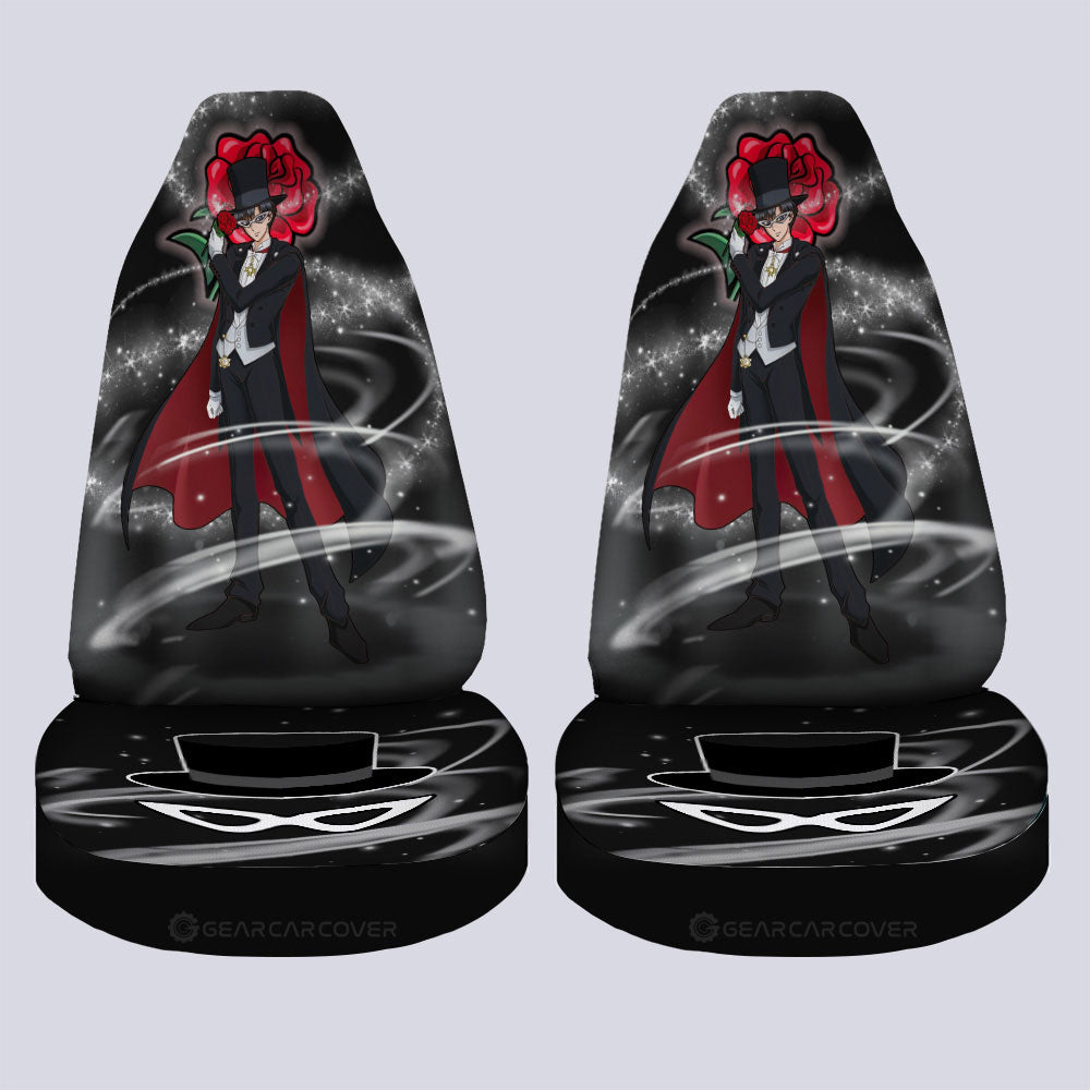 Tuxedo Mask Car Seat Covers Custom Sailor Moon Anime Car Accessories - Gearcarcover - 2