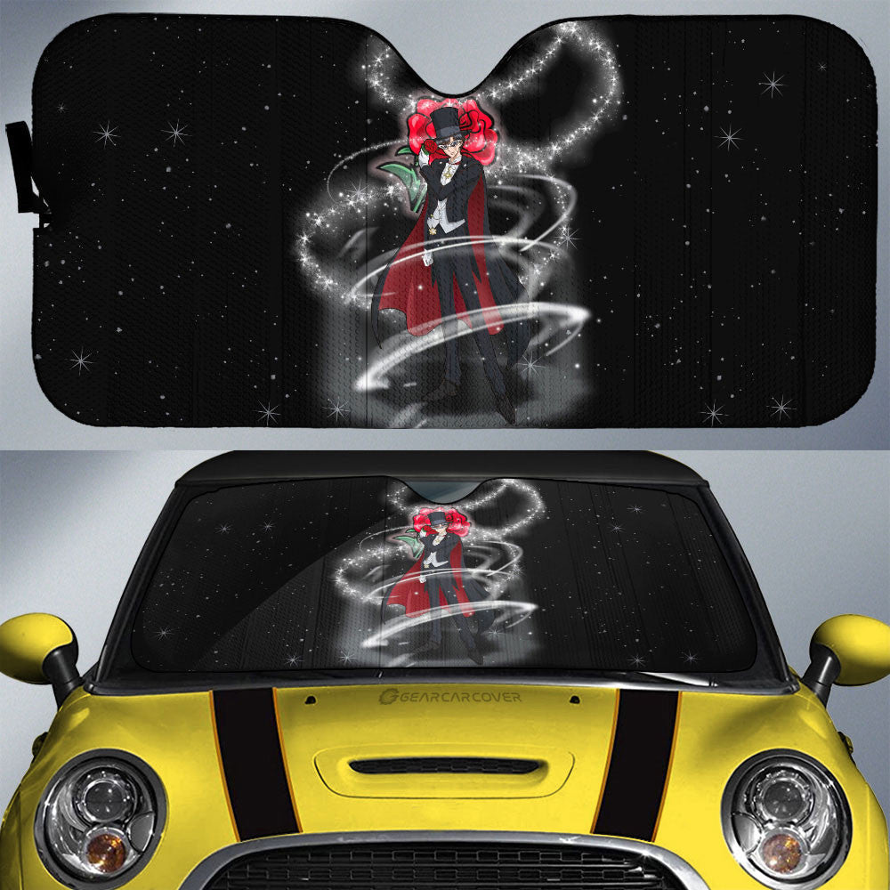 Tuxedo Mask Car Sunshade Custom Sailor Moon Anime Car Interior Accessories - Gearcarcover - 1