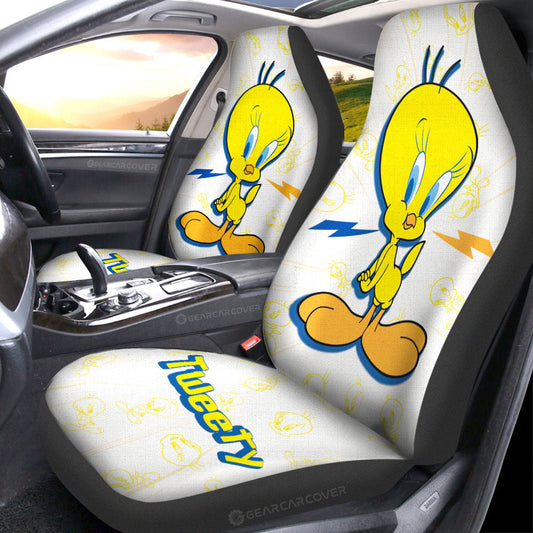 Tweety Car Seat Covers Custom Cartoon Car Accessories - Gearcarcover - 2