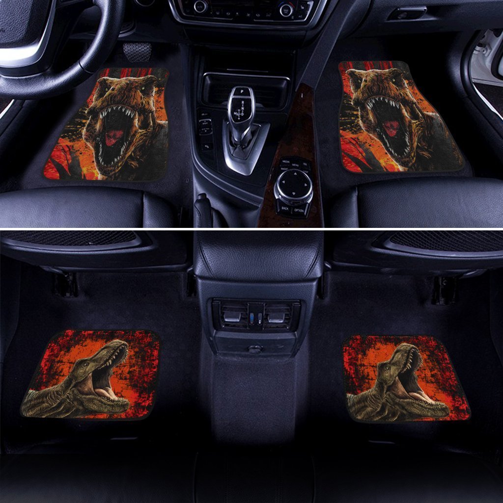 Tyrannosaurus Dinosaur Car Floor Mats Wild Dinosaur Hunter Car Accessories - Gearcarcover - 2