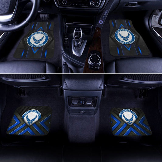 US Air Force Car Floor Mats Custom Military Car Accessories For Retired Air Force - Gearcarcover - 2