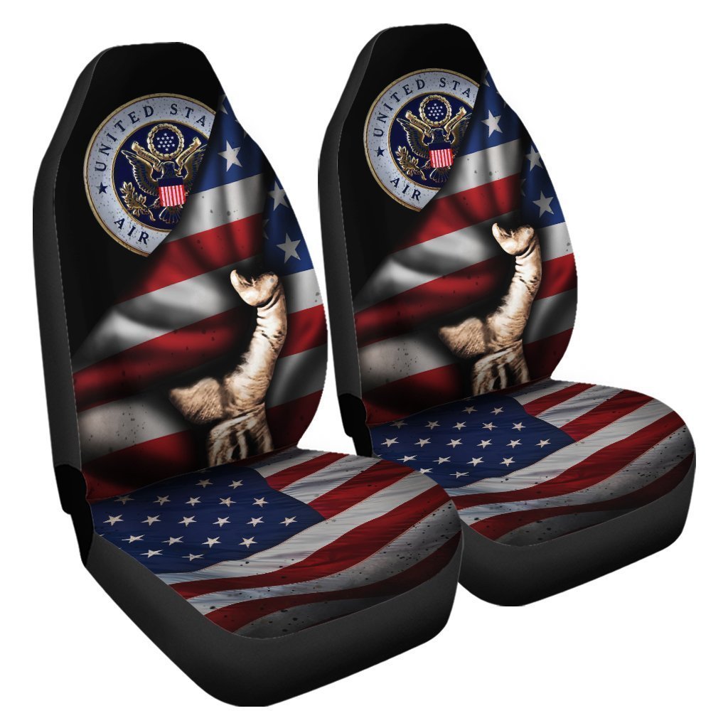 US Air Force Car Seat Covers Custom American Flag Car Accessories Great - Gearcarcover - 3