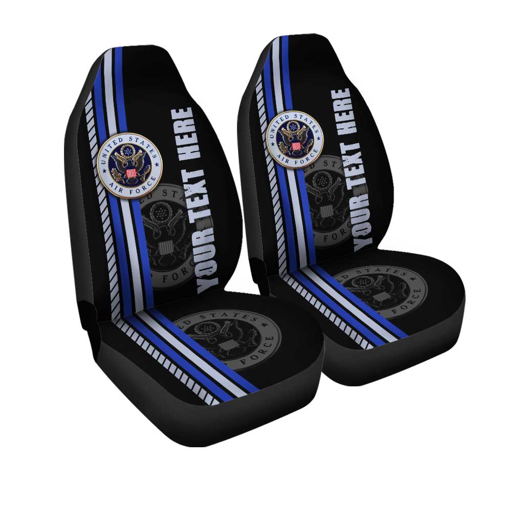 US Air Force Car Seat Covers Custom Name Car Interior Accessories - Gearcarcover - 3