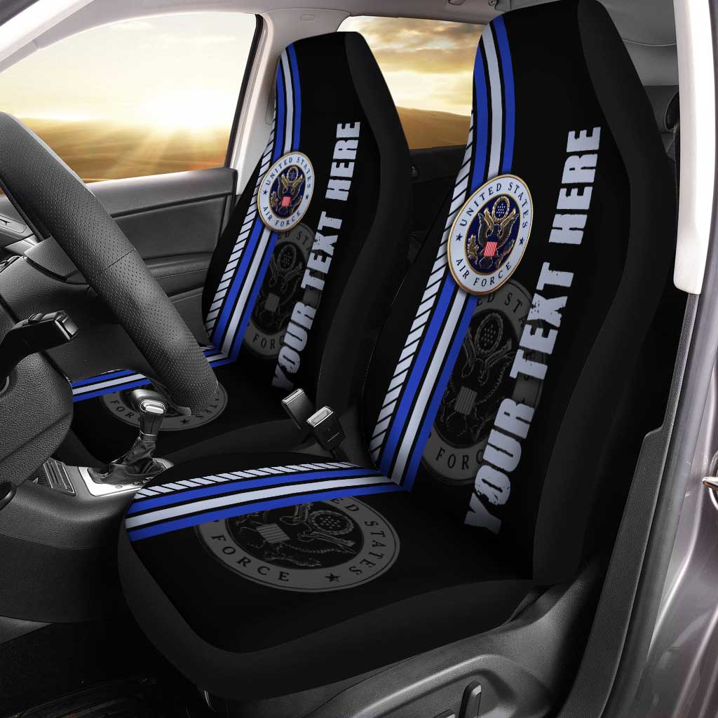 US Air Force Car Seat Covers Custom Name Car Interior Accessories - Gearcarcover - 1