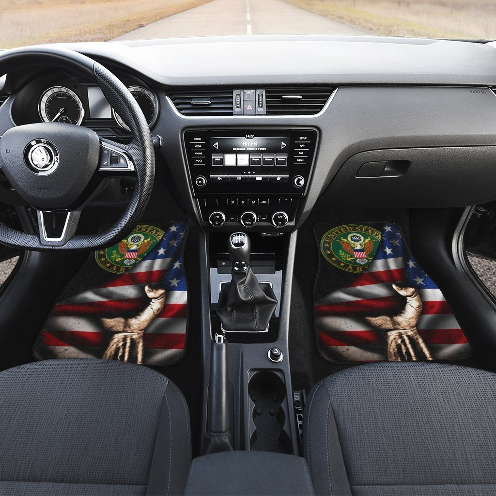 US Army Car Floor Mats Custom American Flag Car Accessories Best - Gearcarcover - 3