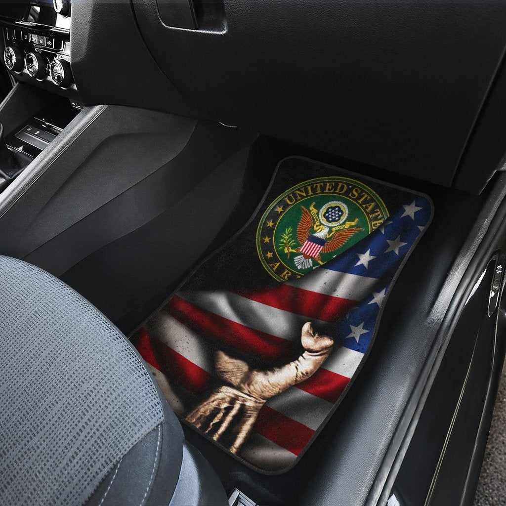 US Army Car Floor Mats Custom American Flag Car Accessories Best - Gearcarcover - 4