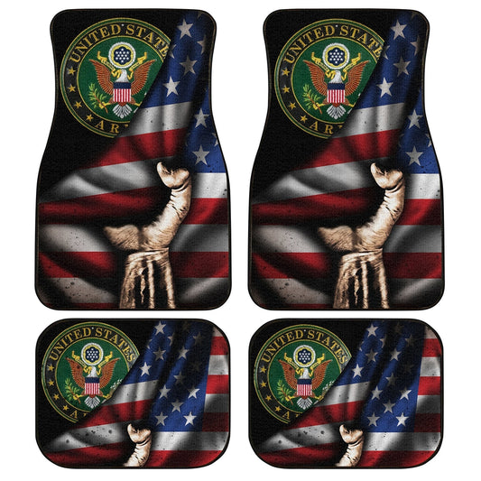 US Army Car Floor Mats Custom American Flag Car Accessories Best - Gearcarcover - 1